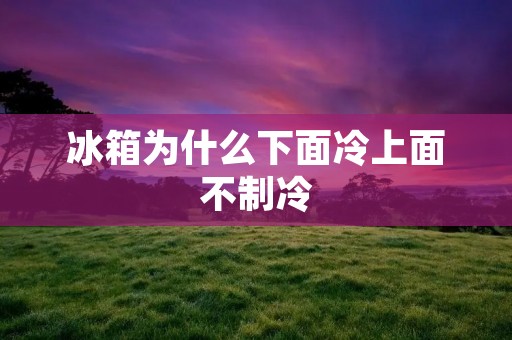 冰箱为什么下面冷上面不制冷 冰箱为什么下面冷上面不制冷
