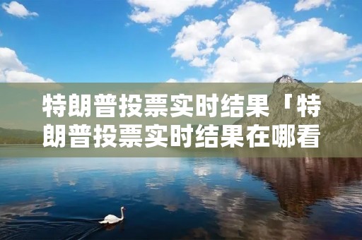 特朗普投票实时结果「特朗普投票实时结果在哪看」