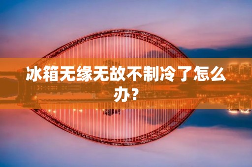 冰箱无缘无故不制冷了怎么办？