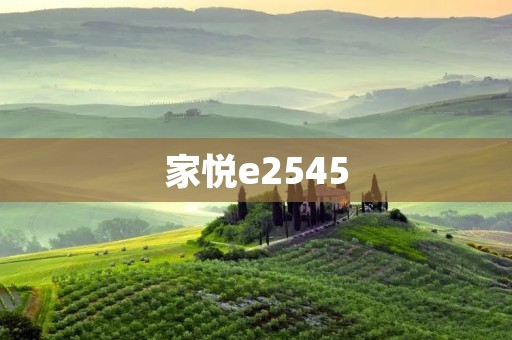 家悦e2545:打造舒适高效的家居生活体验 家悦e2545:打造舒适高效的家居生活体验