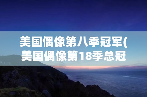 美国偶像第八季冠军(美国偶像第18季总冠军)