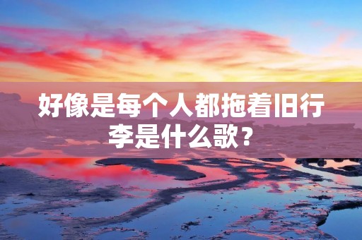好像是每个人都拖着旧行李是什么歌? 好像是每个人都拖着旧行李是什么歌?