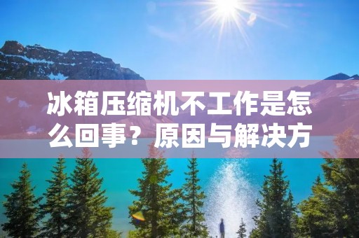 冰箱压缩机不工作是怎么回事？原因与解决方法揭秘