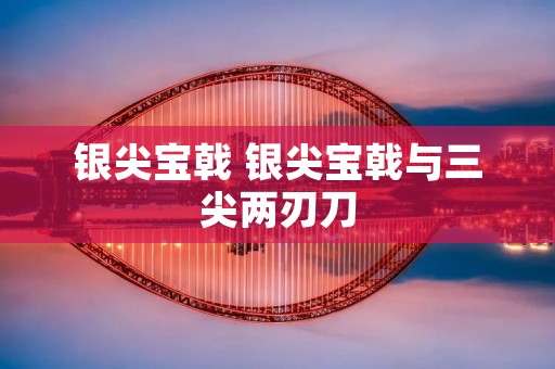 银尖宝戟 银尖宝戟与三尖两刃刀
