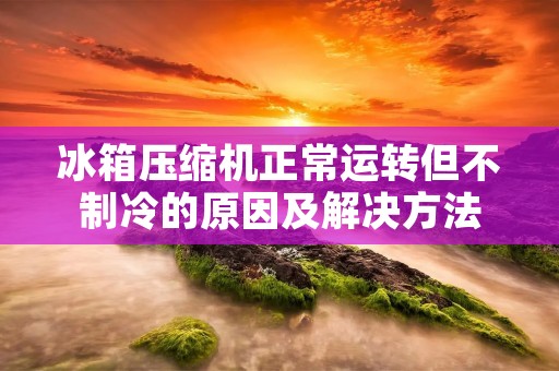 冰箱压缩机正常运转但不制冷的原因及解决方法 冰箱压缩机正常运转但不制冷的原因及解决方法