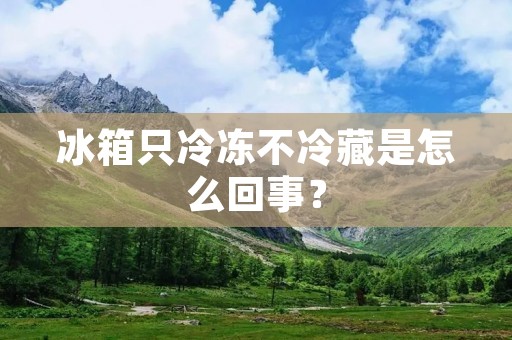 冰箱只冷冻不冷藏是怎么回事？
