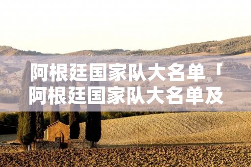 阿根廷国家队大名单「阿根廷国家队大名单及简介」