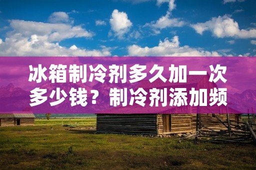 冰箱制冷剂多久加一次多少钱?制冷剂添加频率和费用解析 冰箱制冷剂多久加一次多少钱?制冷剂添加频率和费用解析