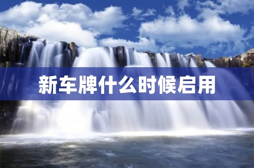 新车牌什么时候启用