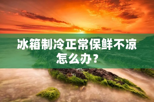 冰箱制冷正常保鲜不凉怎么办？