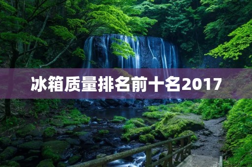 冰箱质量排名前十名2017：为您推荐最值得购买的冰箱