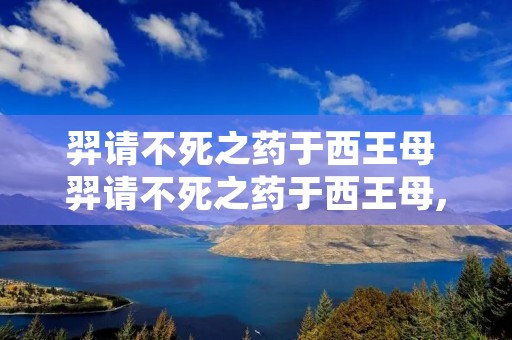 羿请不死之药于西王母 羿请不死之药于西王母,托与姮娥 羿请不死之药于西王母 羿请不死之药于西王母,托与姮娥
