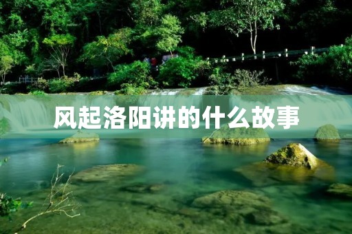 风起洛阳讲的什么故事