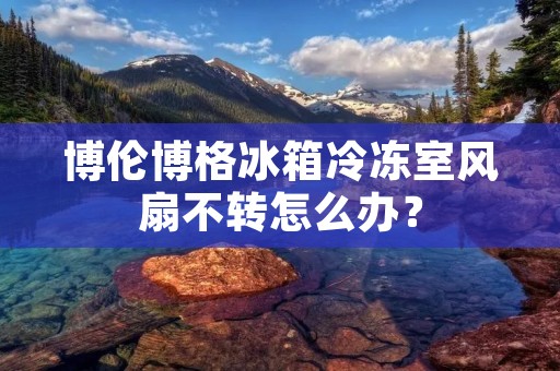 博伦博格冰箱冷冻室风扇不转怎么办？