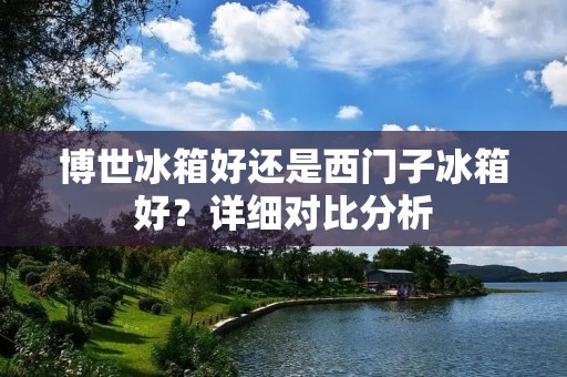 博世冰箱好还是西门子冰箱好？详细对比分析