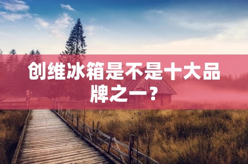 创维冰箱是不是十大品牌之一？
