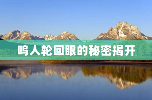鸣人轮回眼的秘密揭开：探寻其神秘力量及历史渊源