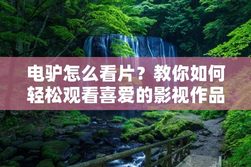电驴怎么看片？教你如何轻松观看喜爱的影视作品