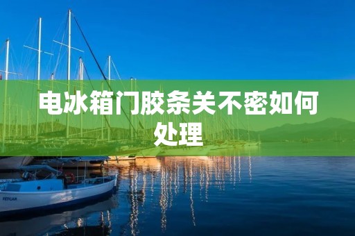 电冰箱门胶条关不密如何处理