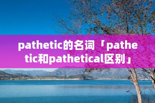 pathetic的名词「pathetic和pathetical区别」