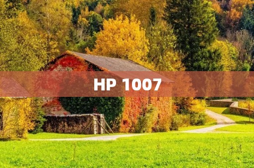 HP 1007:一款高性能的打印机 HP 1007:一款高性能的打印机