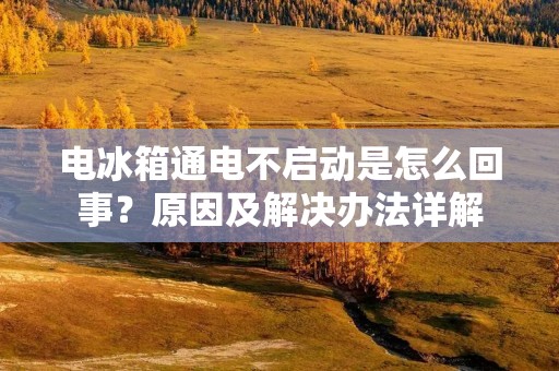 电冰箱通电不启动是怎么回事？原因及解决办法详解