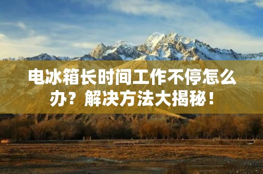电冰箱长时间工作不停怎么办?解决方法大揭秘! 电冰箱长时间工作不停怎么办?解决方法大揭秘!