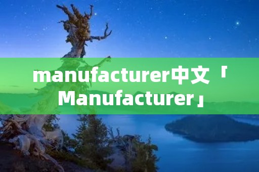 manufacturer中文「Manufacturer」