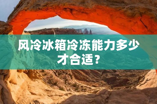 风冷冰箱冷冻能力多少才合适?