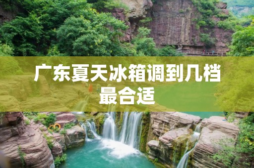 广东夏天冰箱调到几档最合适：为您解析夏季冰箱温度调节的科学方法