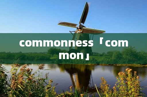 commonness「common」