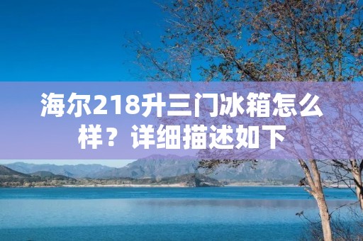 海尔218升三门冰箱怎么样？详细描述如下：
