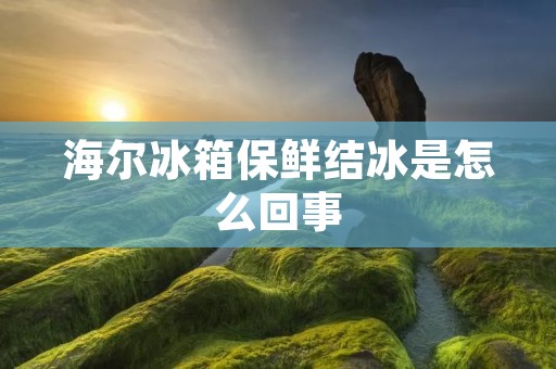 海尔冰箱保鲜结冰是怎么回事