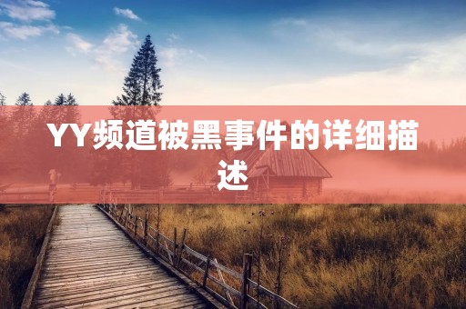 YY频道被黑事件的详细描述 YY频道被黑事件的详细描述