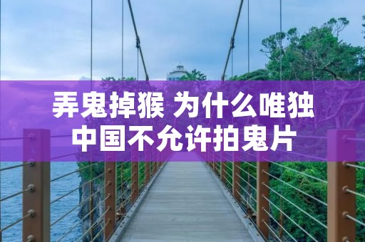 弄鬼掉猴 为什么唯独中国不允许拍鬼片