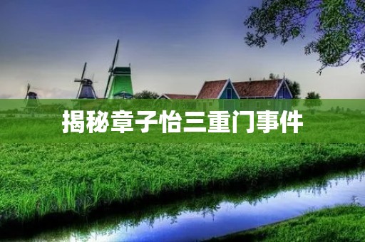 揭秘章子怡三重门事件：一个涉及婚姻、出轨和隐私的轰动事件
