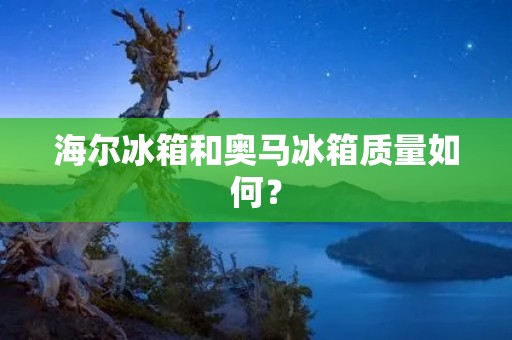 海尔冰箱和奥马冰箱质量如何？