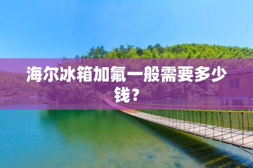 海尔冰箱加氟一般需要多少钱？