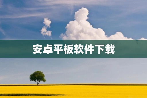 安卓平板软件下载：尽享无限精彩