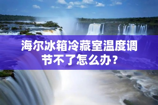 海尔冰箱冷藏室温度调节不了怎么办？