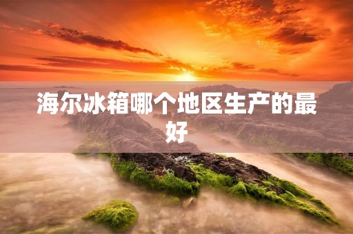 海尔冰箱哪个地区生产的最好