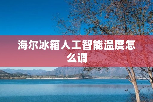 海尔冰箱人工智能温度怎么调：让冷藏更智能、温度更舒适