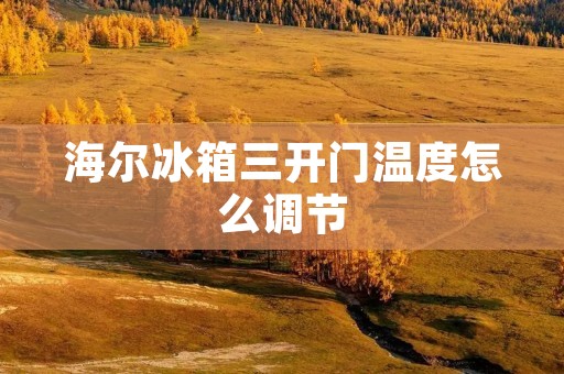海尔冰箱三开门温度怎么调节 海尔冰箱三开门温度怎么调节
