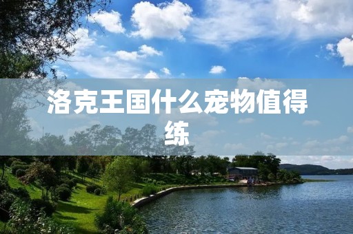 洛克王国什么宠物值得练 洛克王国什么宠物值得练