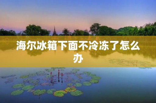 海尔冰箱下面不冷冻了怎么办：解决方案及常见故障排除