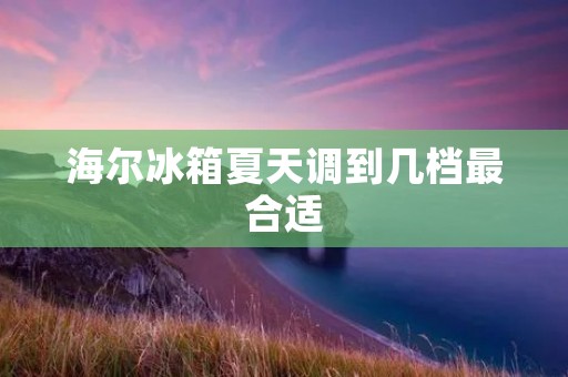 海尔冰箱夏天调到几档最合适：如何科学设置海尔冰箱制冷档位？