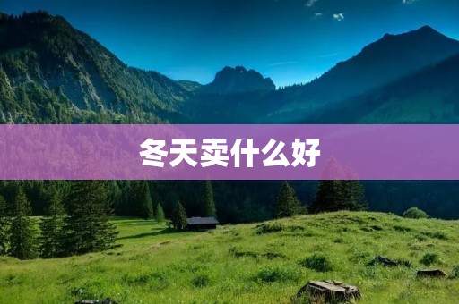 冬天卖什么好