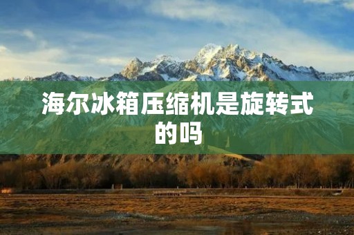 海尔冰箱压缩机是旋转式的吗