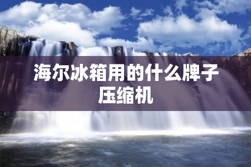 海尔冰箱用的什么牌子压缩机