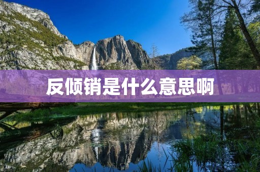 反倾销是什么意思啊 反倾销是什么意思啊
